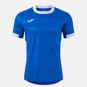 Maillot à manches courtes Toletum VII Royal – Bleu roi / Blanc
