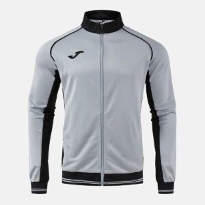 Veste sweat zippée Vintage Eco Retro – Gris / Noir