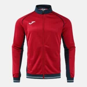 Veste sweat zippée Vintage Eco Retro – Rouge / Bleu marine