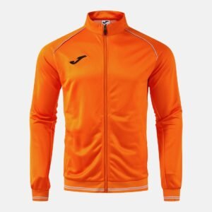 Veste sweat zippée Vintage Eco Retro – Orange / Gris