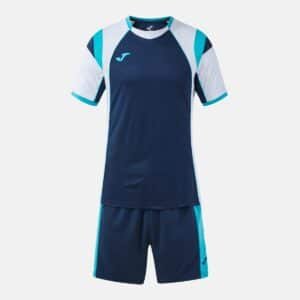 Ensemble maillot et short Set Proliga – Bleu marine / Turquoise fluo