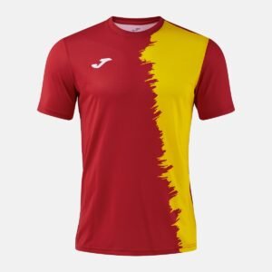 Maillot à manches courtes Picasho – Rouge / Jaune