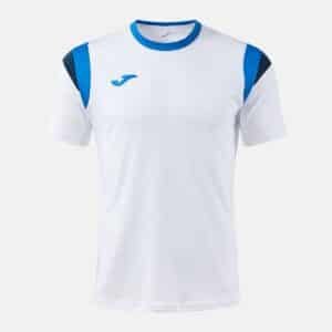 Maillot à manches courtes Terra Royal – Blanc / Bleu roi