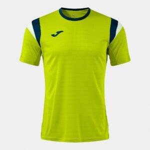 Maillot à manches courtes Terra – Vert citron / Bleu marine