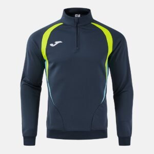 Sweat sans capuche Championship 20 – Bleu marine / Jaune fluo