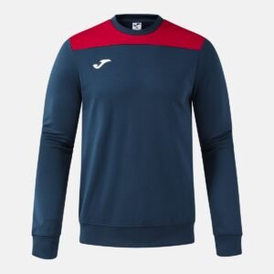 Sweat sans capuche Phoenix III – Bleu marine / Rouge