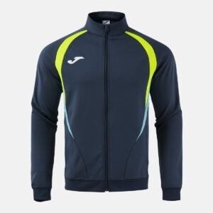 Veste sweat zippée Championship 20 – Bleu marine / Jaune fluo