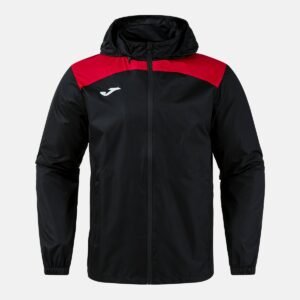 Veste imperméable Glacier – Noir / Rouge