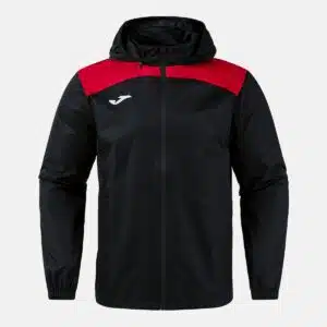 Veste imperméable Glacier – Noir / Rouge