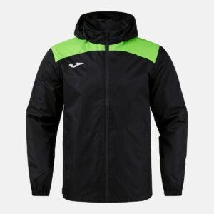 Veste imperméable Glacier – Noir / Vert fluo