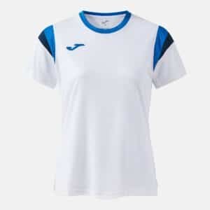 Maillot à manches courtes Terra Royal – Blanc / Bleu roi