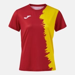 Maillot à manches courtes Picasho – Rouge / Jaune